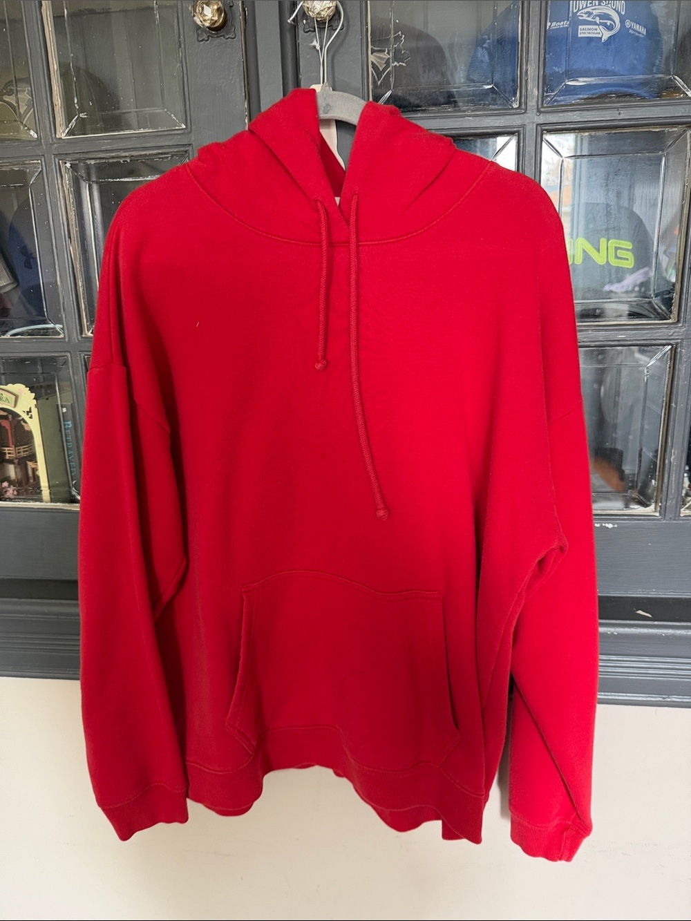 TNA Red Drawstring Hoodie